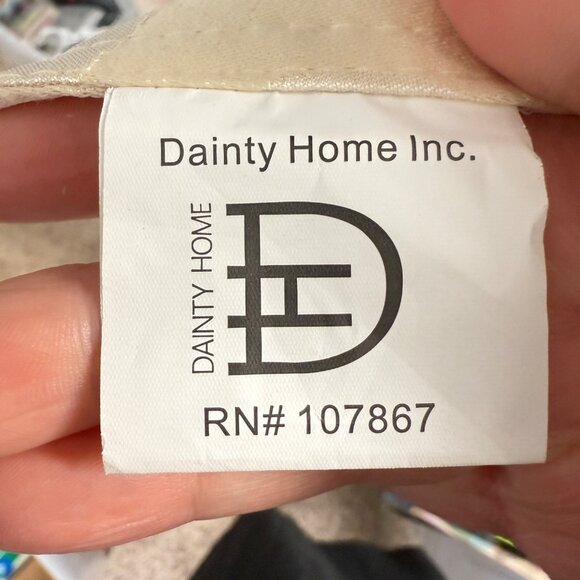 A La Carte By Dainty Home Textured Fabric Table Runner 13" X 72" Polyester Cream - Picture 6 of 12